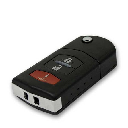 Keyless Factory KeylessFactory:Remote Flip Keys:Mazda 3 Button Remote Flip Key - KPU RK-MZ-KPU-3